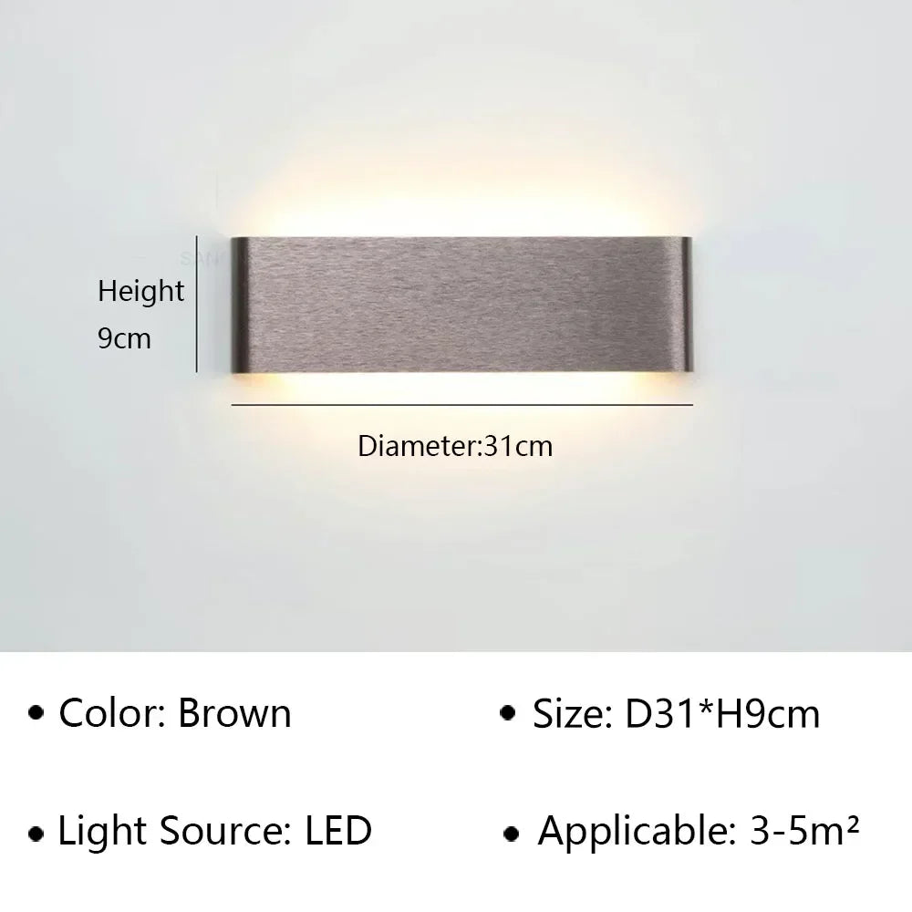 Contemporary LED Wall Light | Soft White Glow for Home