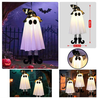 Hanging Ghost LED Lights Halloween Decor