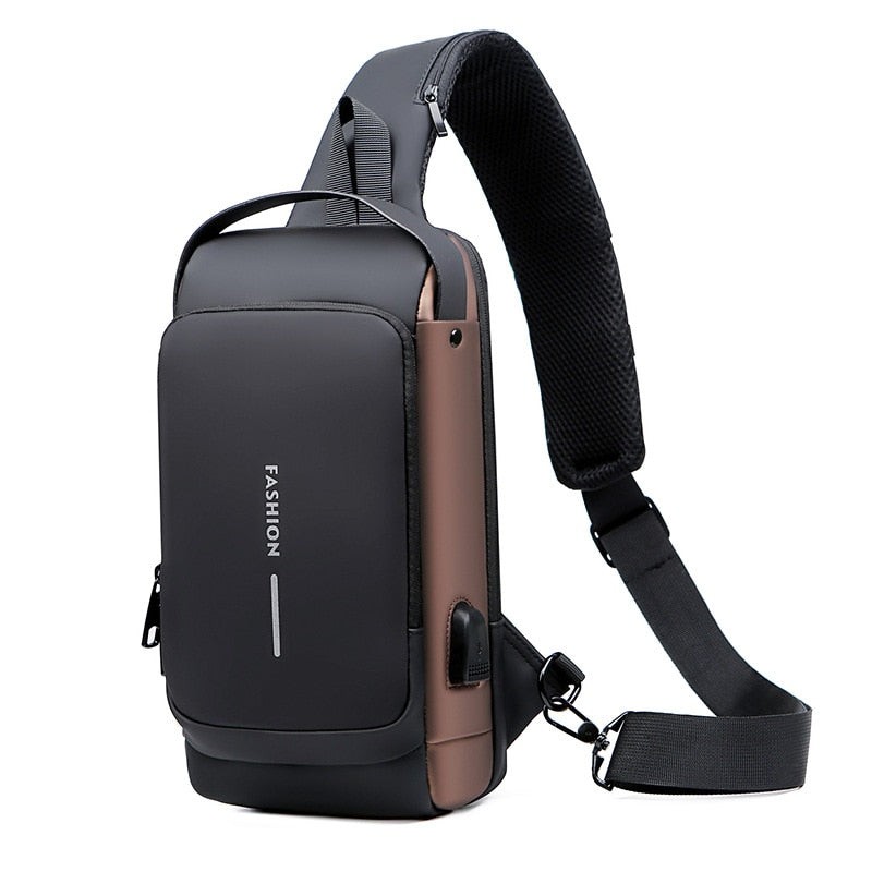 Secure Small Leather Cross Body Purse Bag - Fesara
