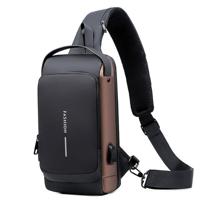 Secure Small Leather Cross Body Purse Bag - Fesara