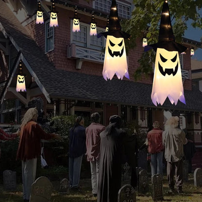 Spooky Hanging Ghost Halloween Light Lamp