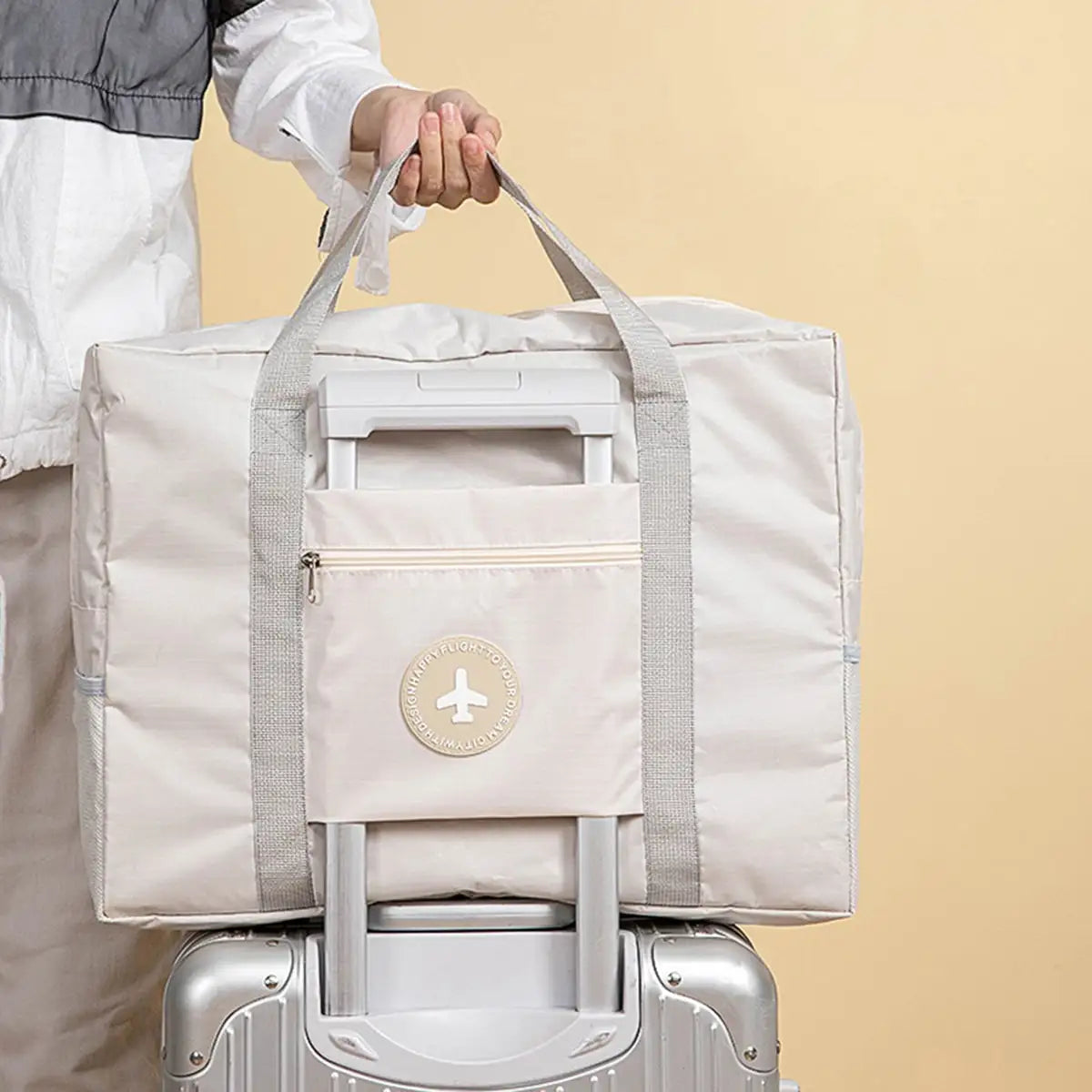 Collapsible Wheeled Duffel Bag with Extra Pockets