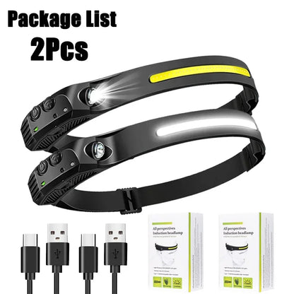 Portable LED Flashlight Headlamp