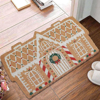 Fesara | Plush Holiday Welcome Mat Non Slip Rug