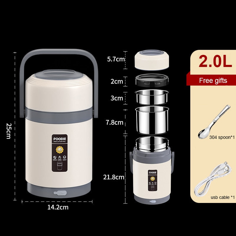 Insulated Thermal USB Powered Lunch Container