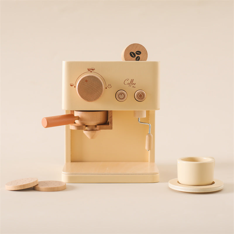 Fun Kids Wooden Coffee Maker Playset