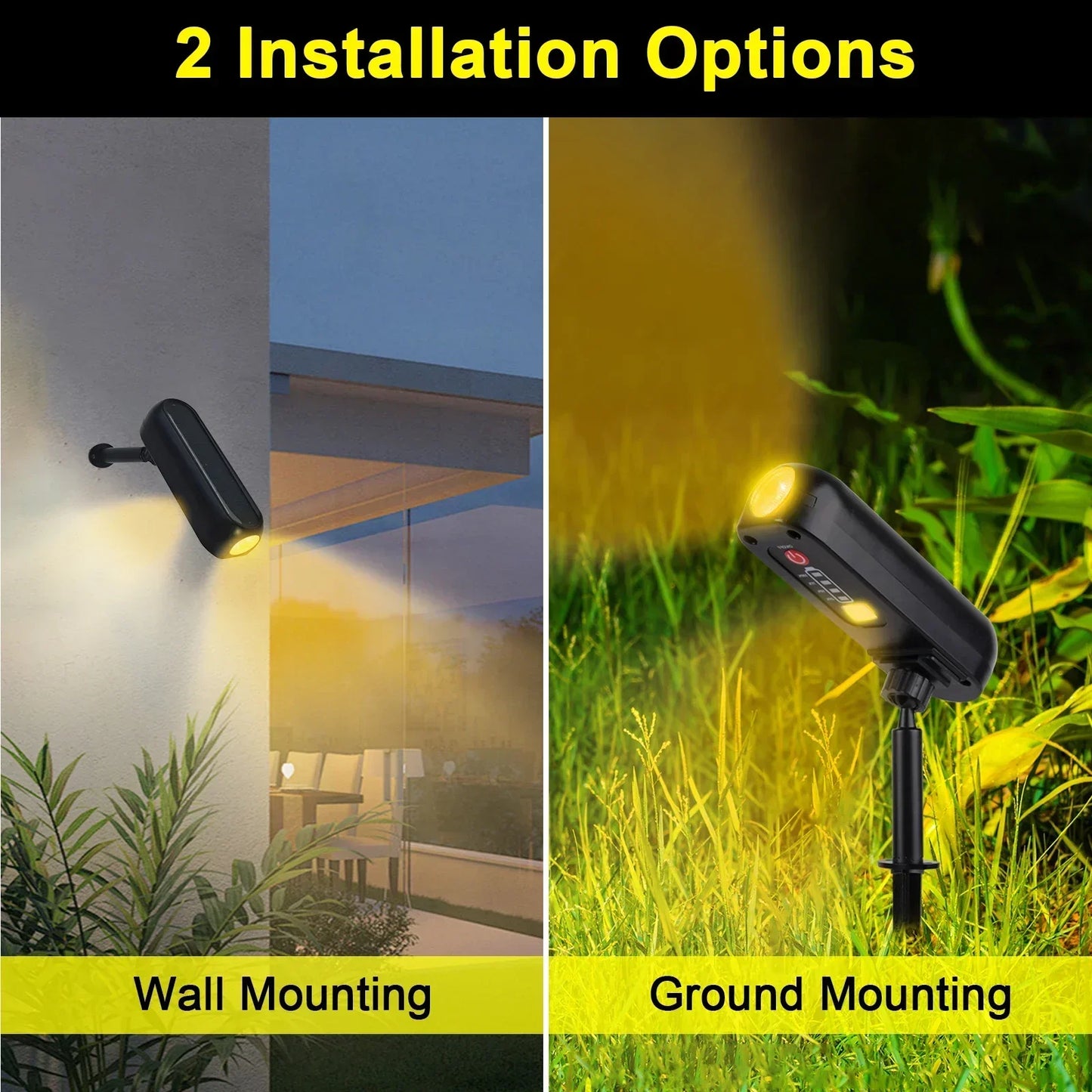 Solar Powered Outdoor Spotlight LED Light