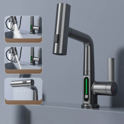 Flexible LED Faucet with Pull-Out Spray Head
