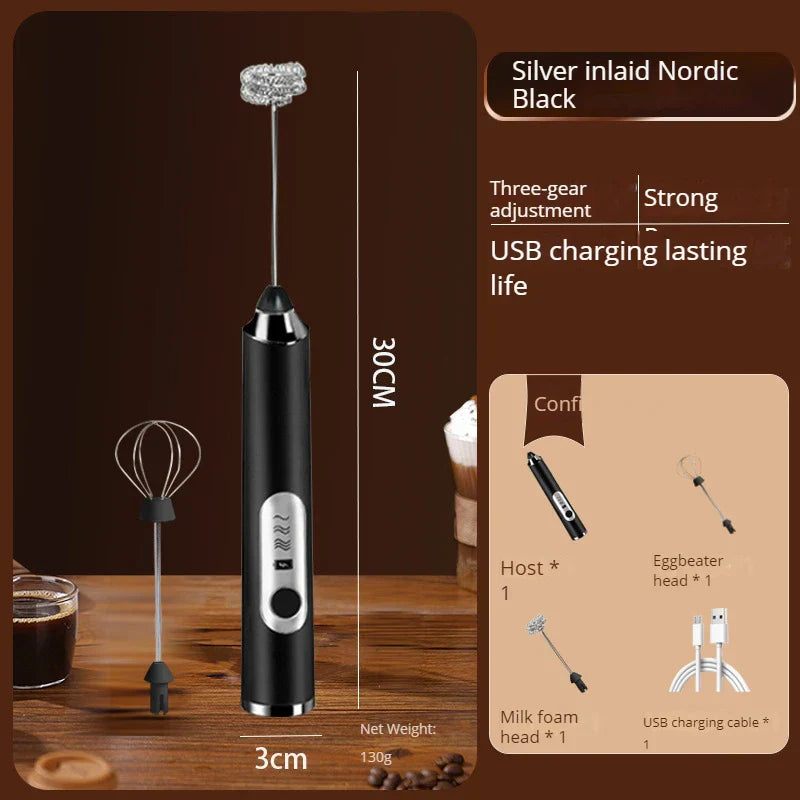 Premium Electric Milk Frother and Heater with USB Charge