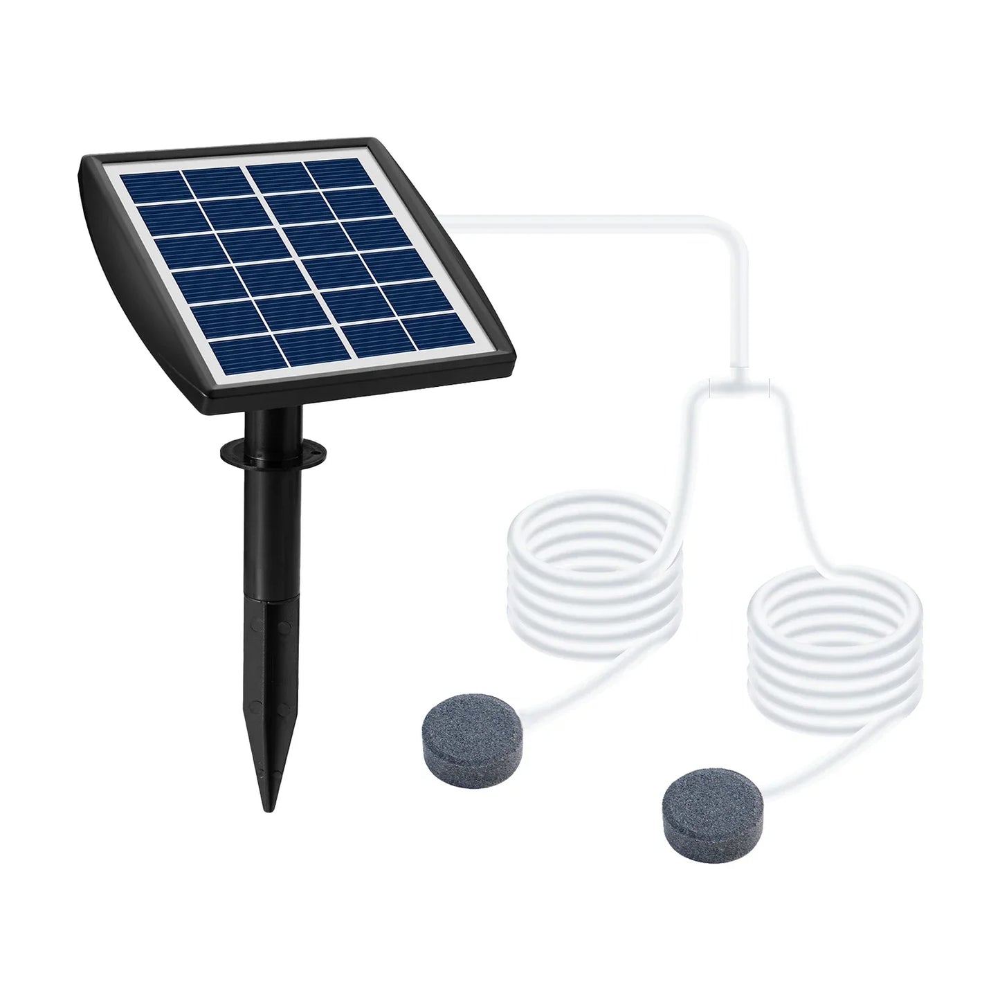 Solar Powered Pond Aquarium Air Pump Kit - Fesara