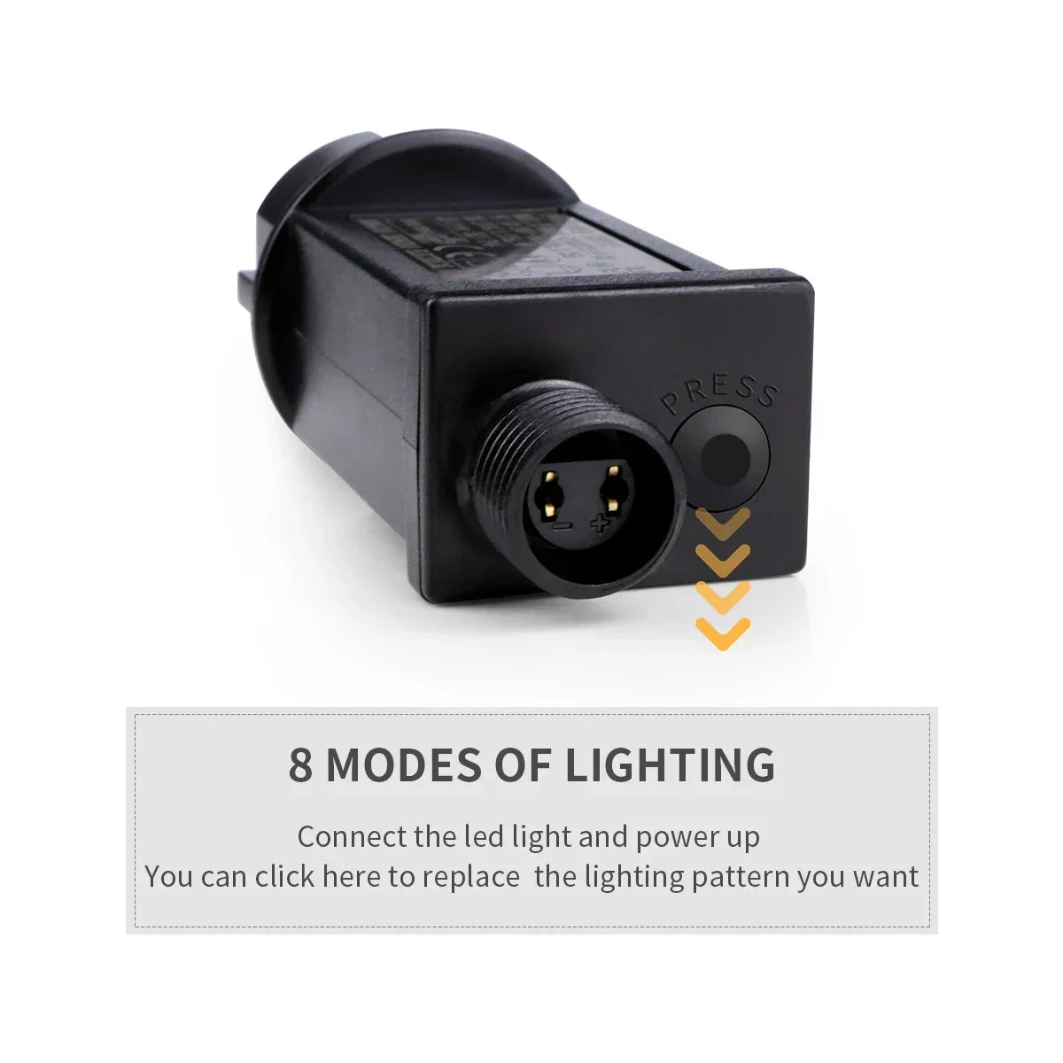 Colorful Outdoor LED String Lights Waterproof 8 Modes