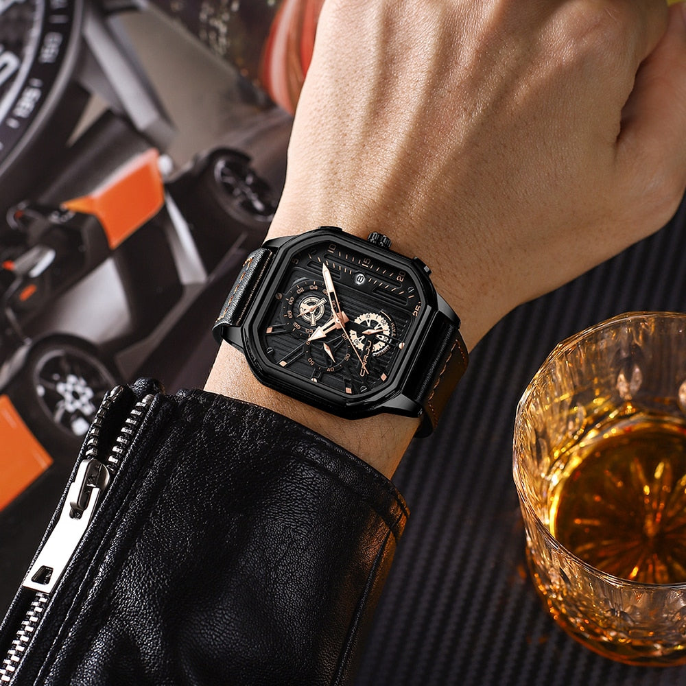 Stylish Wavefront Classic Water Resistant Watch