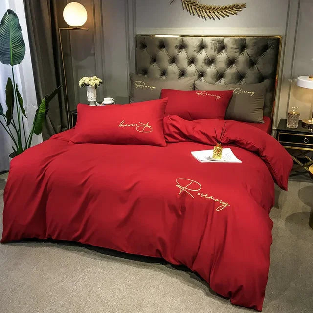 Luxurious Embroidered Duvet Cover Set