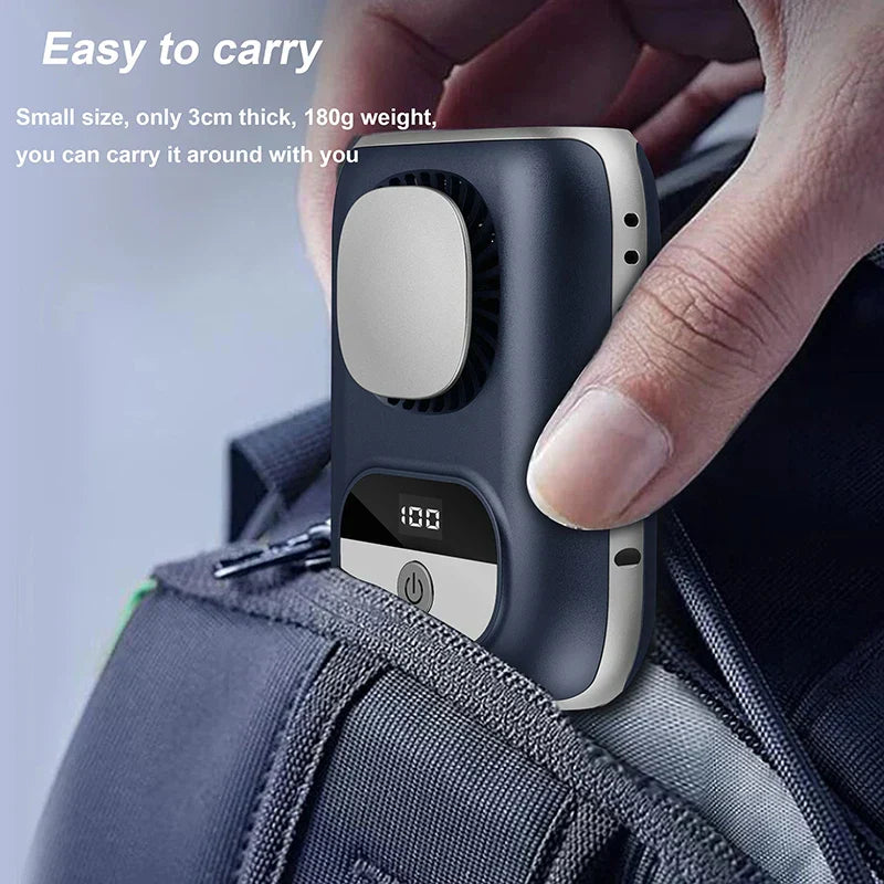 Compact Personal Waist Fan with LED Display