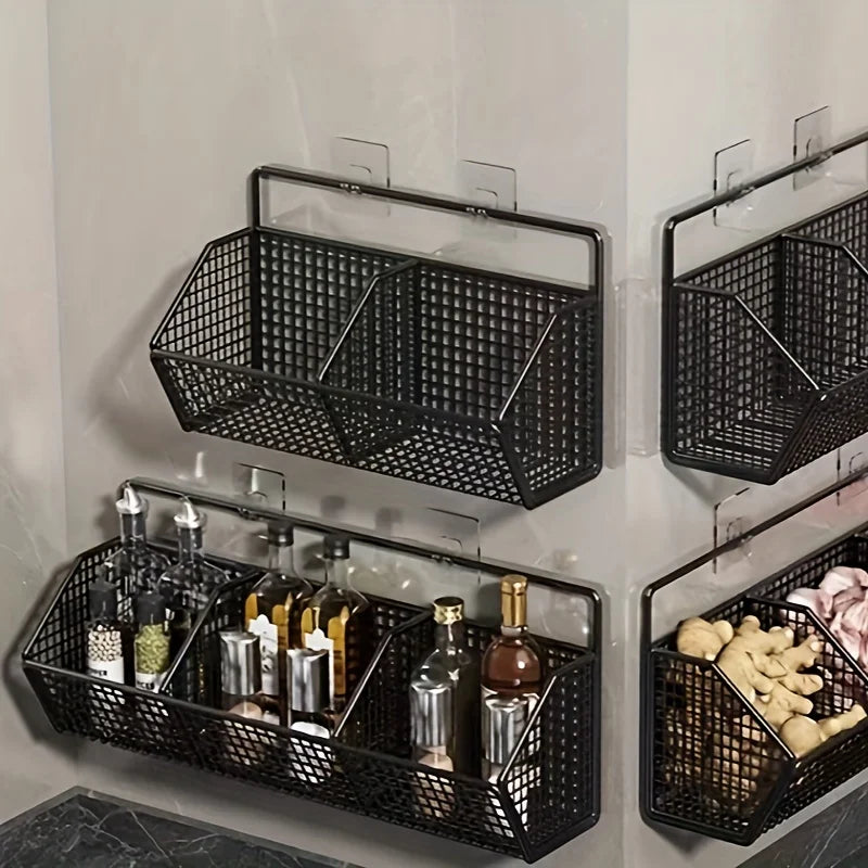Space Saving 3 Tier Kitchen Storage Rack - Black