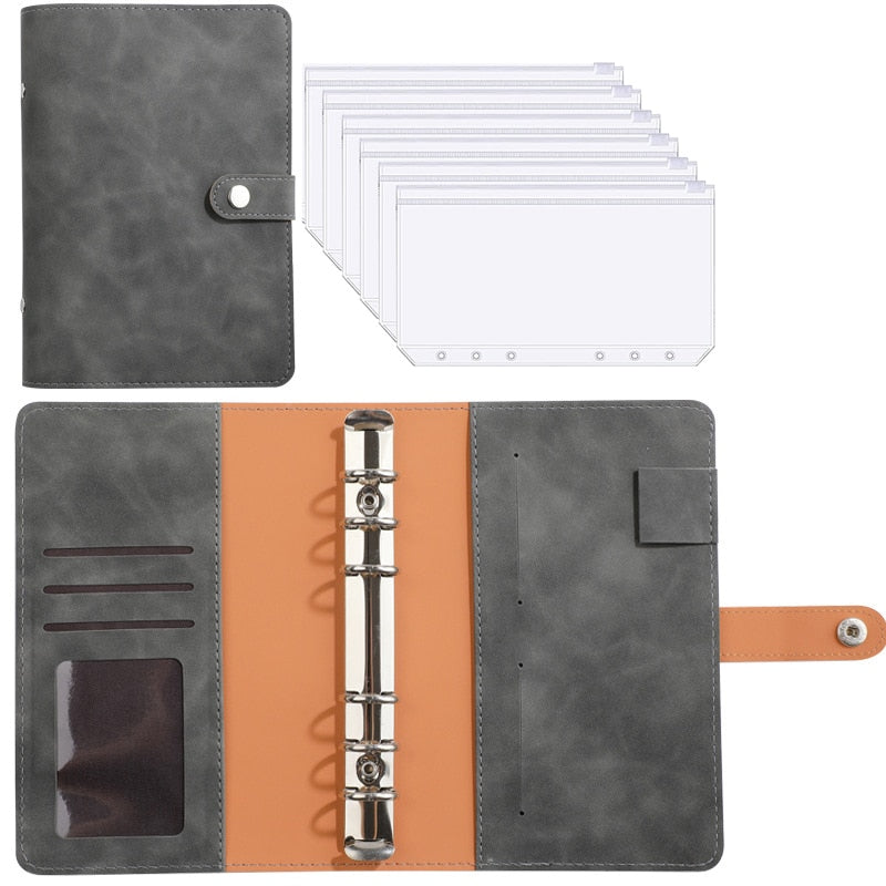 Premium Leather Wallet Notebook Organizer