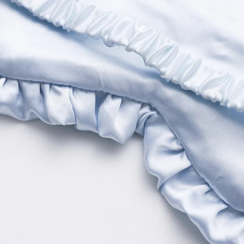 Silky Eye Mask - Soft Ruffle Sleep Mask for Women