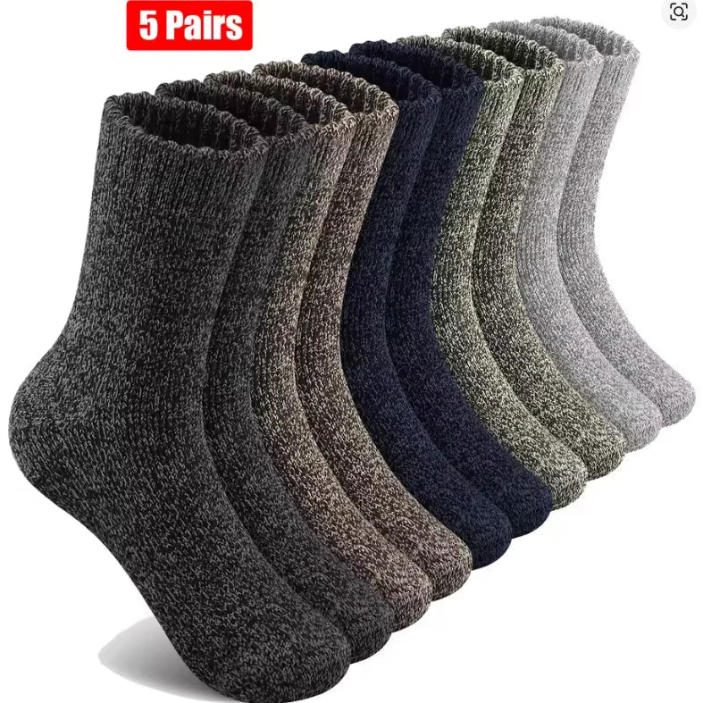 Thermal Merino Wool Hiking Socks for Men Women - Fesara