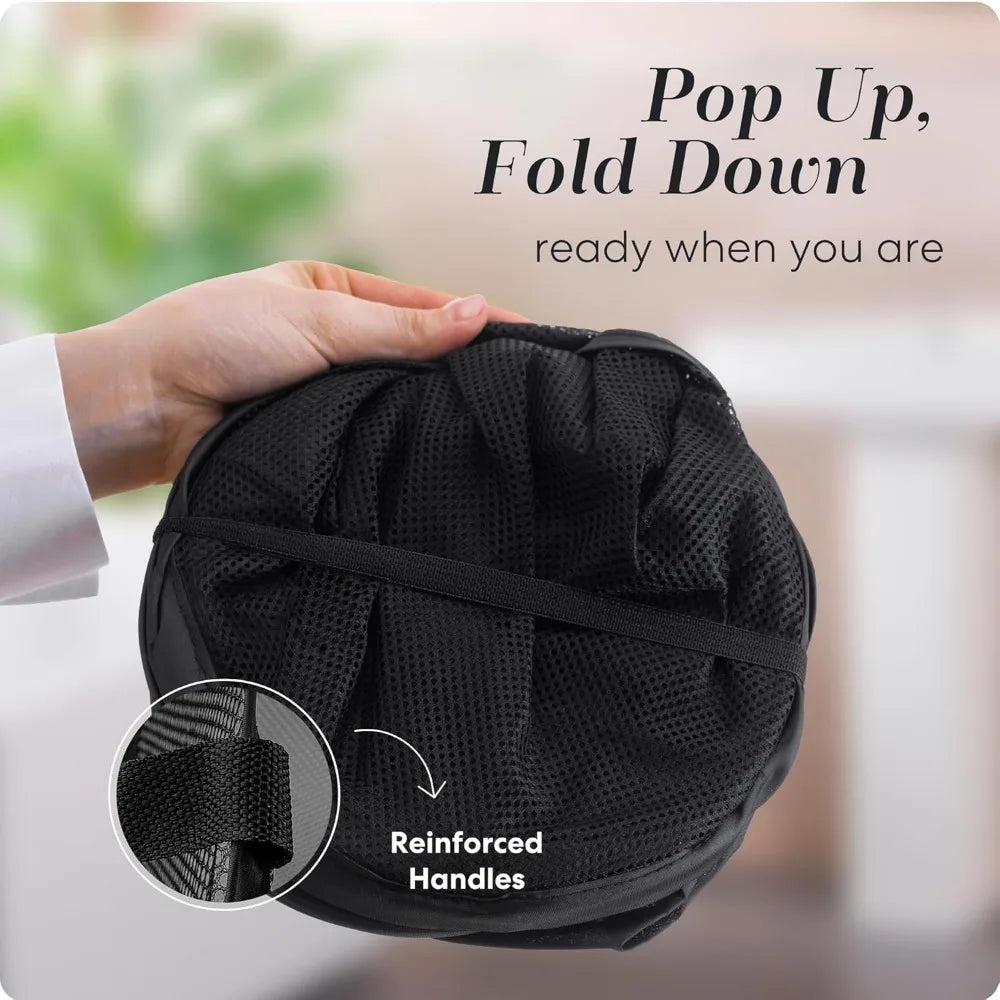Spacious Collapsible Laundry Hamper with Pockets