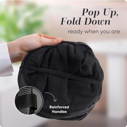 Spacious Collapsible Laundry Hamper with Pockets