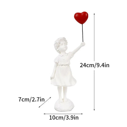 Banksy Figurines | Colorful Pop Art Decor | Home Office Sculptures