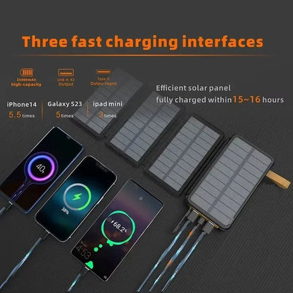Portable Solar Charger Foldable Power Bank