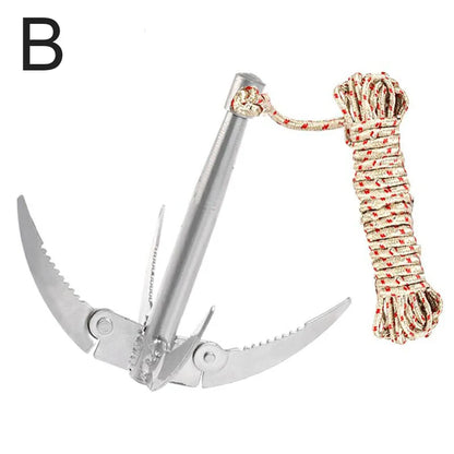 Durable Folding Boat Anchor with Secure Grip Hook