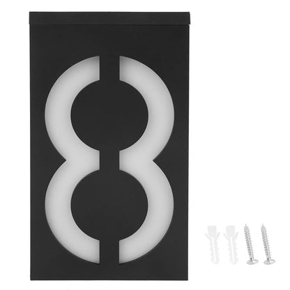 Bright Solar Powered House Number Lamp
