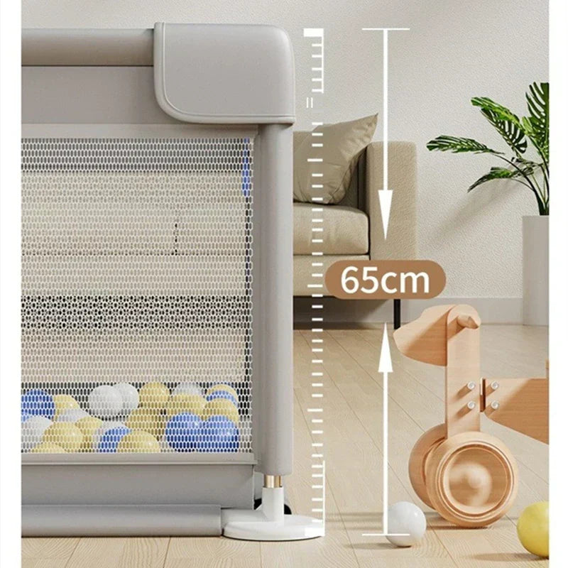 Spacious Baby Playyard with Soft Play Panels
