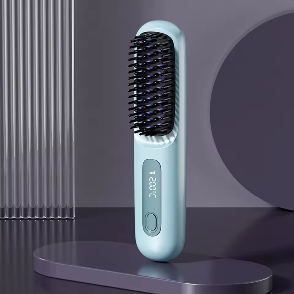 Compact Hair Straightening Brush - Fesara