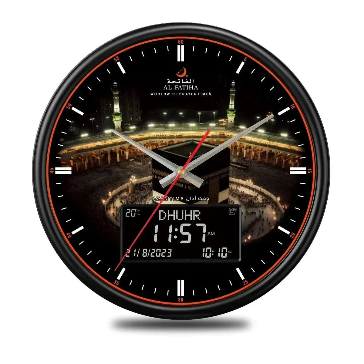 Islamic Prayer Clock with Auto Azan and 10 Sounds