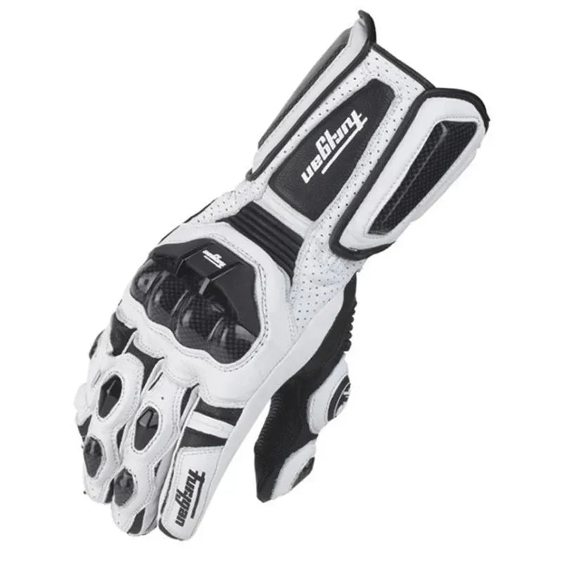 Durable Leather Motorcycle Gloves Waterproof Touchscreen - Fesara