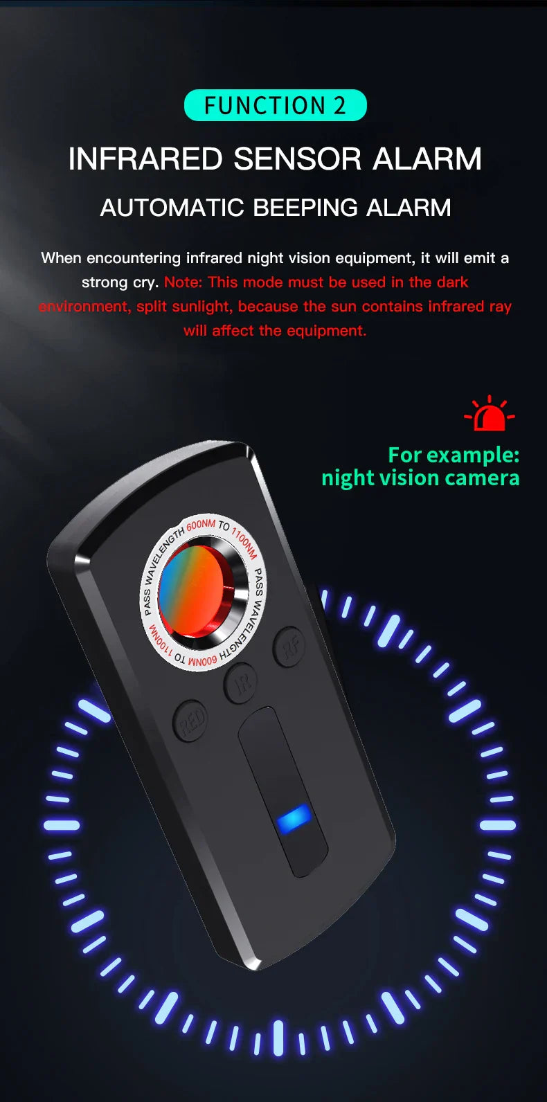 Spy Camera Finder and Detector Device
