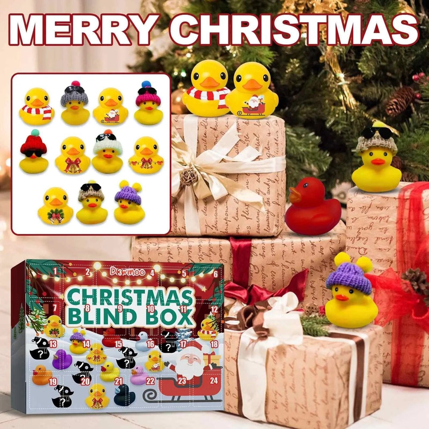 Fun Rubber Duck Christmas Countdown Calendar