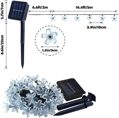 Outdoor Solar Fairy String Lights Warm White 20-100 LEDs