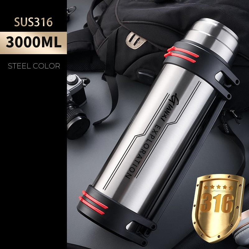 Large Insulated Stainless Steel Water Bottle