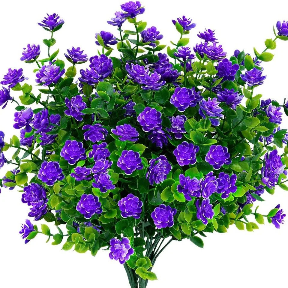 Outdoor Artificial Flower Hanging Basket - Fesara