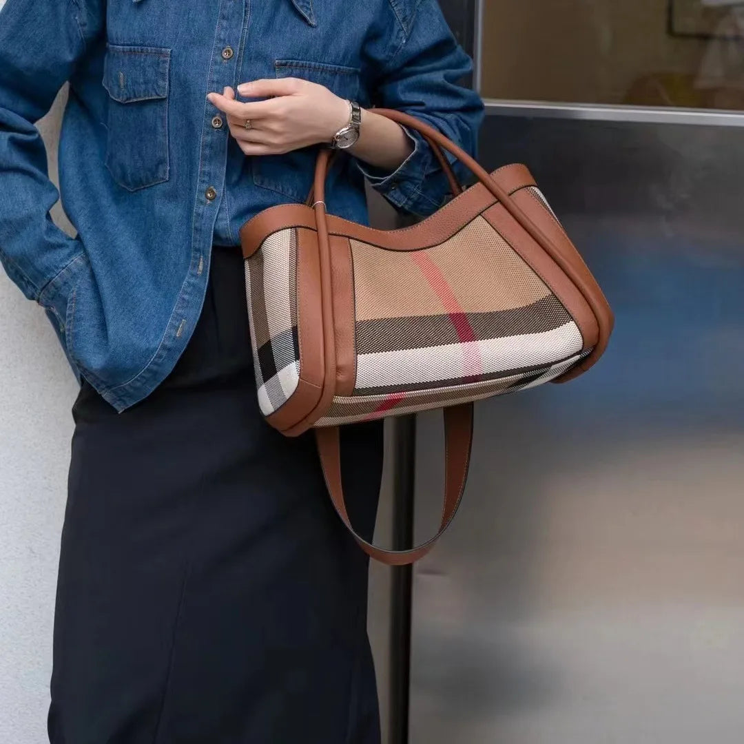 Stylish Ladies Big Patch Leather Cross Body Bag