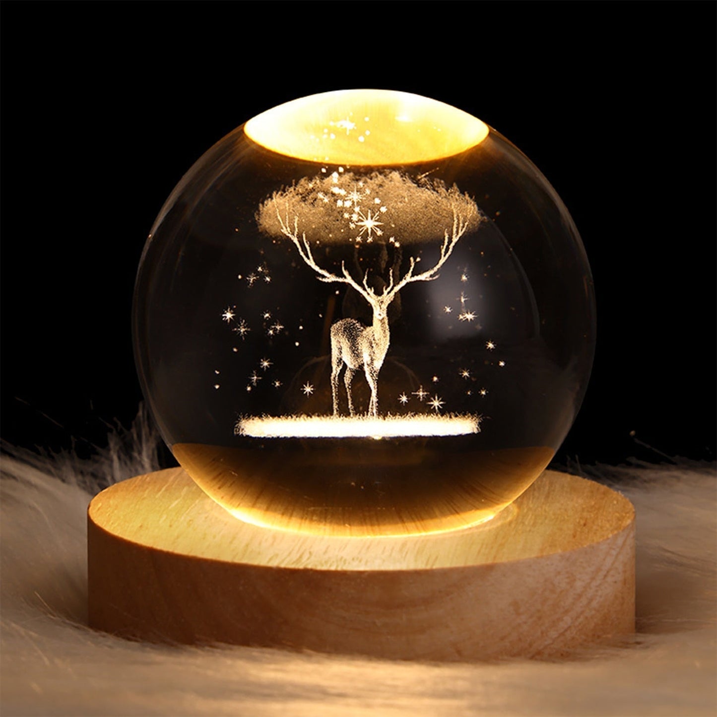Sparkling Glass Orb Decorative Lamp