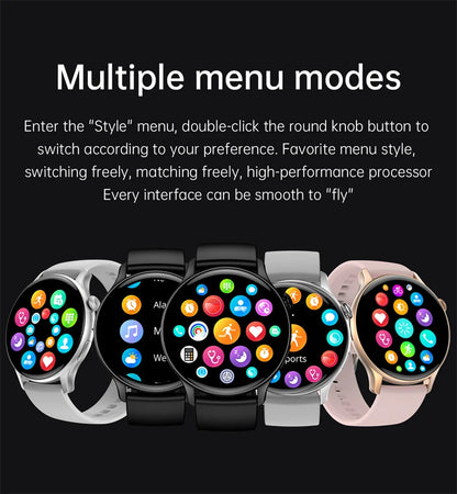 Luxury Gold Ladies Smartwatch with Fitness Tracker