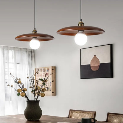 Simple Wood LED Hanging Light
