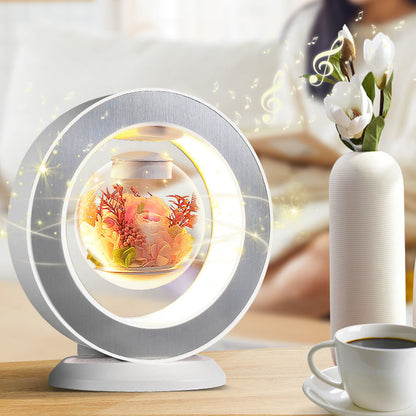 Floating Floral LED Levitation Lamp
