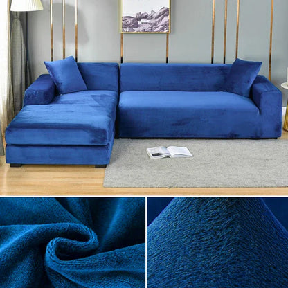 Stretchy Soft Velvet Sofa Protector Cover