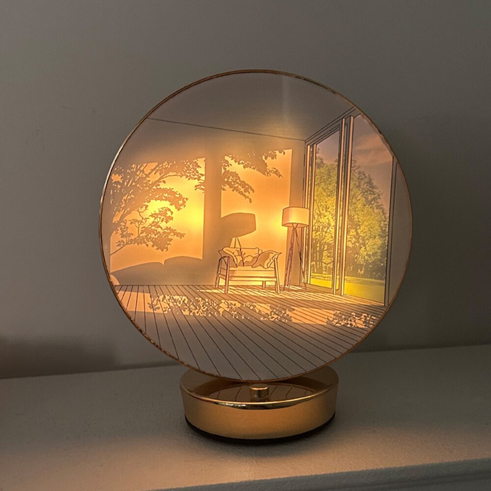 Unique Hand Painted Globe Table Lamp