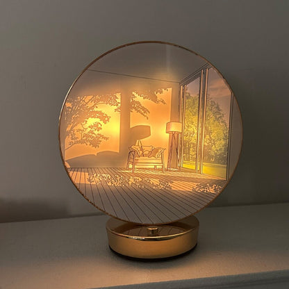 Unique Hand Painted Globe Table Lamp