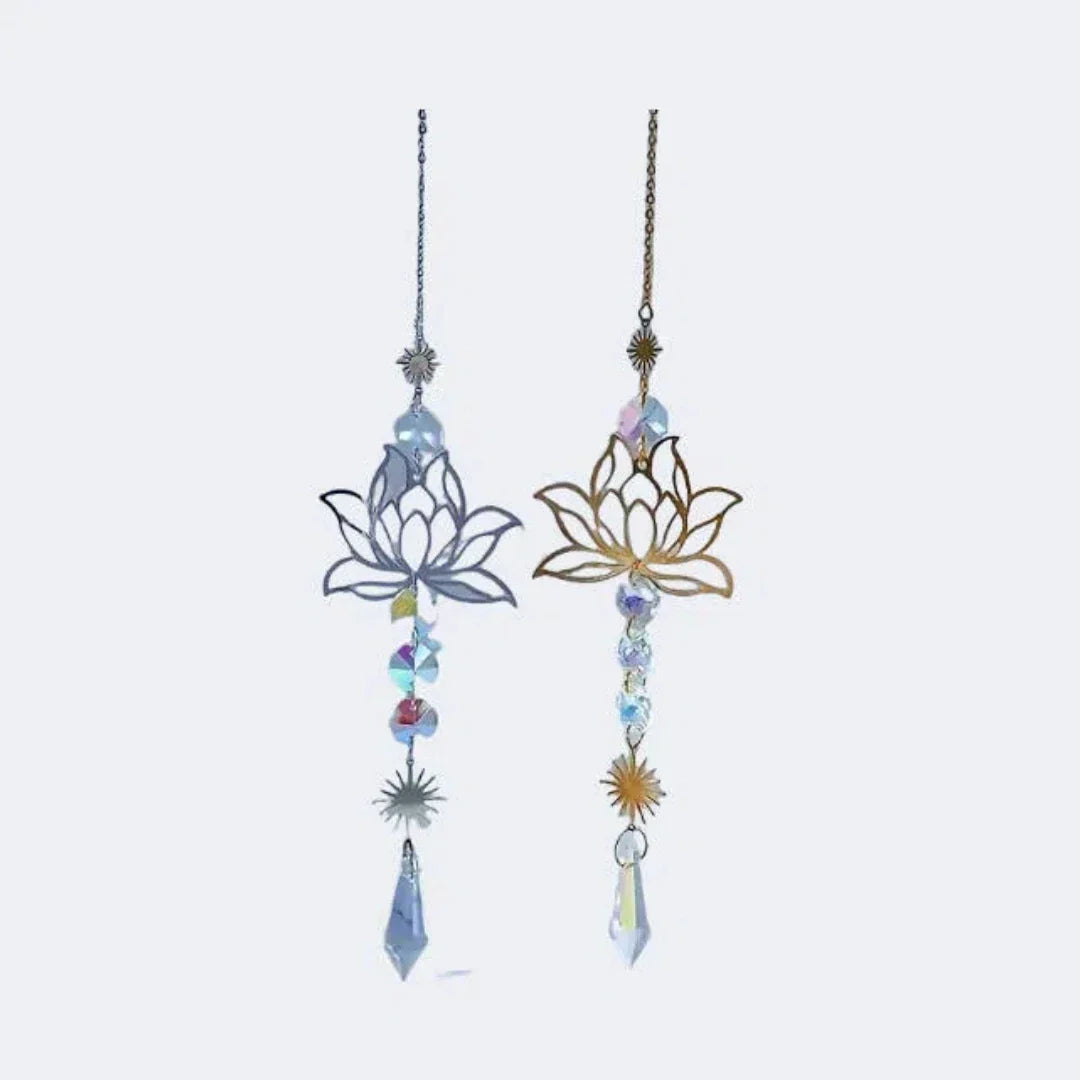 Beautiful Crystal Glass Wind Chime for Home Decor