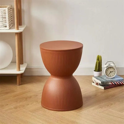Modern Plastic Coffee Table with Sleek Hourglass Shape