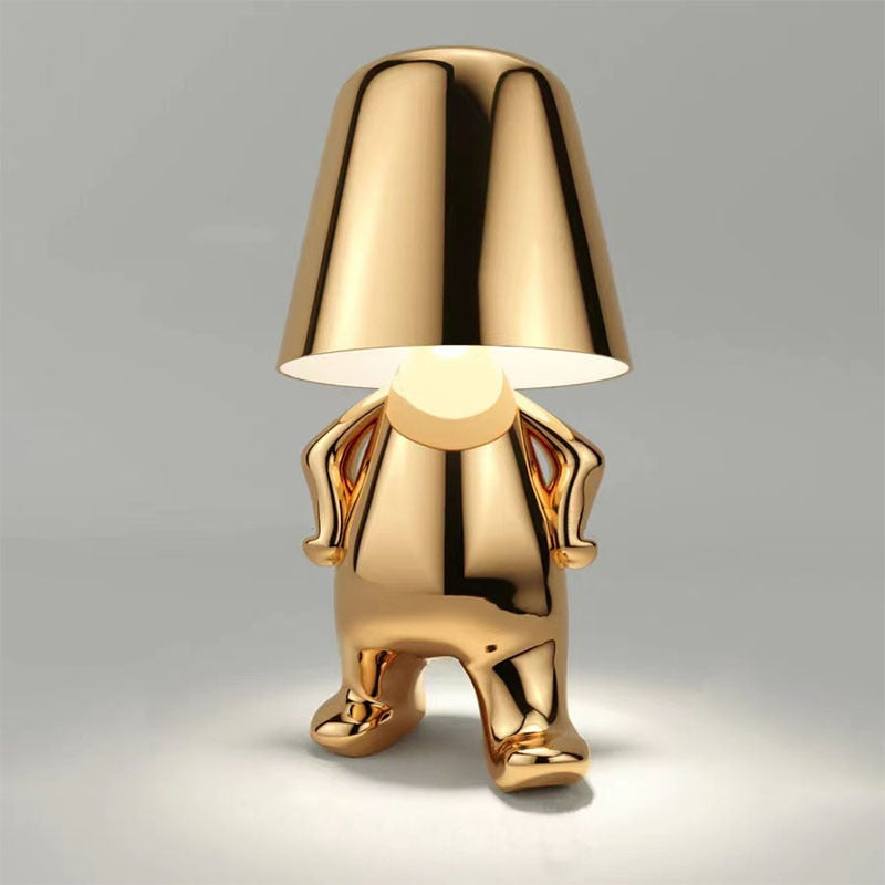 Compact Battery Powered Desk Lamp with Dimmable Touch Control