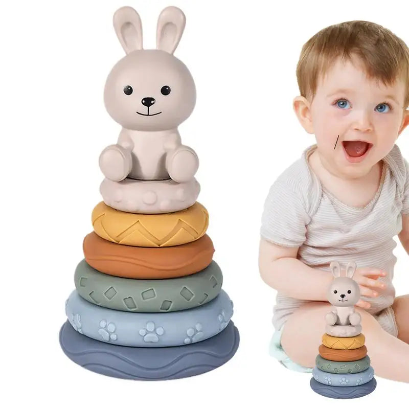 Soft Play Stacking Rings for Baby Development