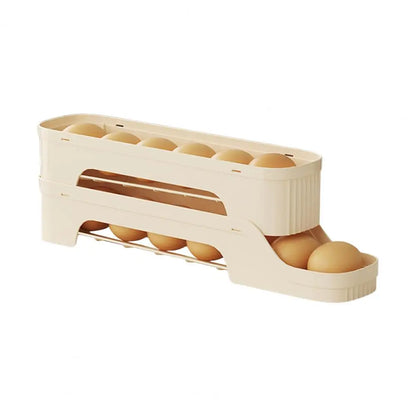 Compact 4-Tier Clear Egg Storage Container